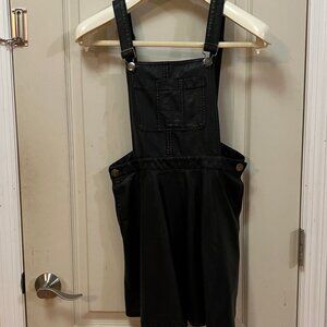 Women's XXI Size L Polyurethane/Viscose Overall Dress/Skirt. Black.